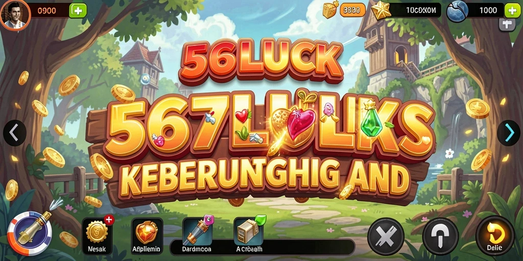 Tampilan antarmuka pengguna aplikasi 567LUCK yang menarik dan intuitif.