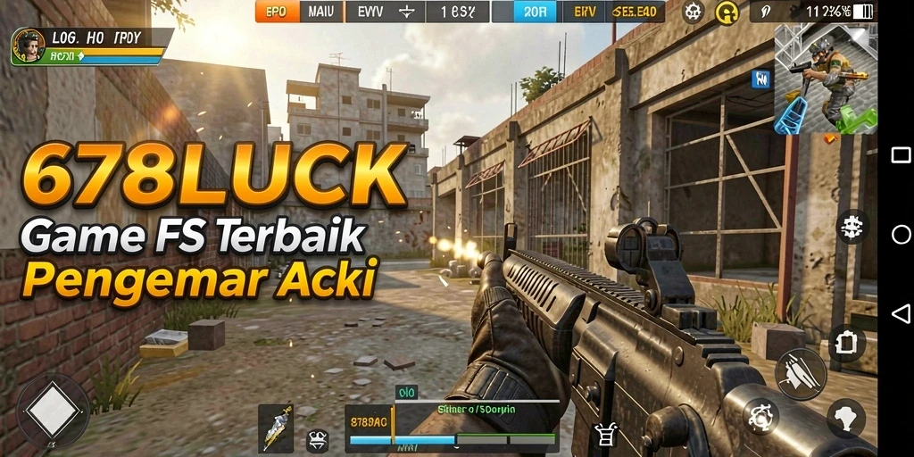 Tampilan gameplay 678LUCK yang mendebarkan dan intens di medan perang.