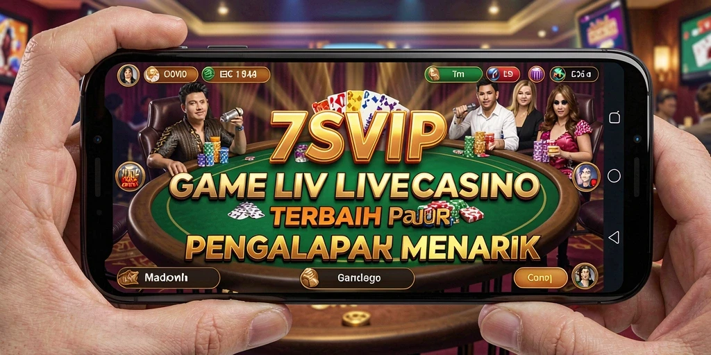 Tampilan gameplay Live Casino yang seru dan interaktif di 7SVIP.