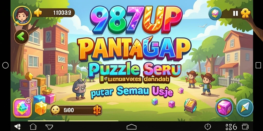 Screenshot 987UP menunjukkan gameplay Puzzle yang menantang.