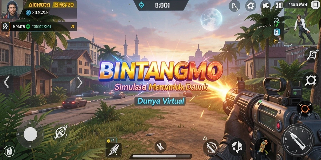 Tampilan gameplay BINTANGMPO yang memukau dengan interaksi karakter.