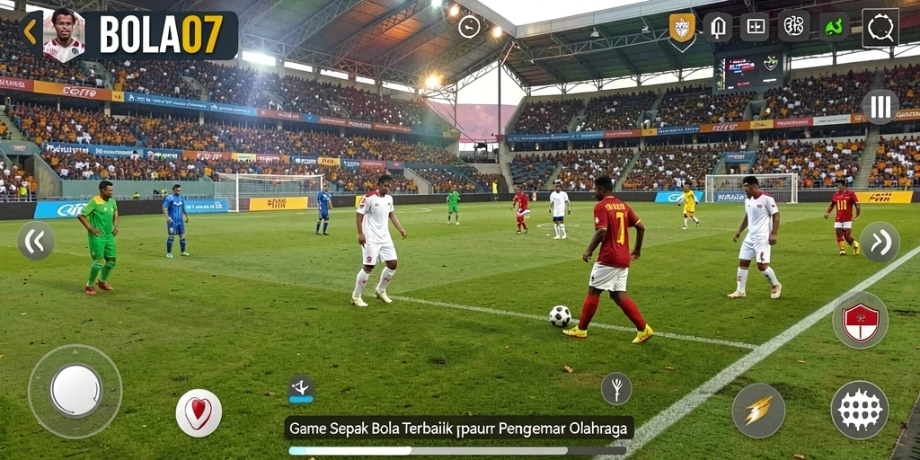 Tampilan gameplay BOLA07 yang seru dan grafis menawan.