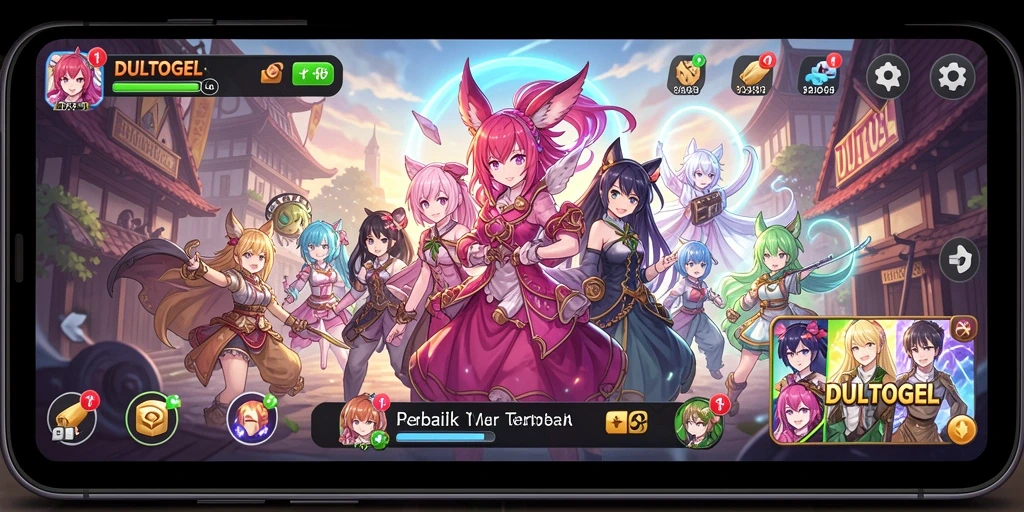 Tampilan gameplay DULTOGEL yang exciting dan penuh warna.