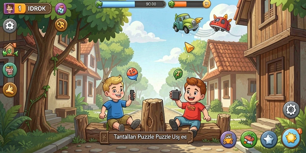 Tampilan gameplay IDROK yang menantang dan mengasyikkan.
