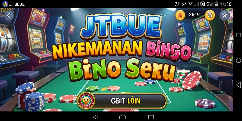 Tampilan gameplay seru di JTBLUE Bingo dengan interaksi langsung.