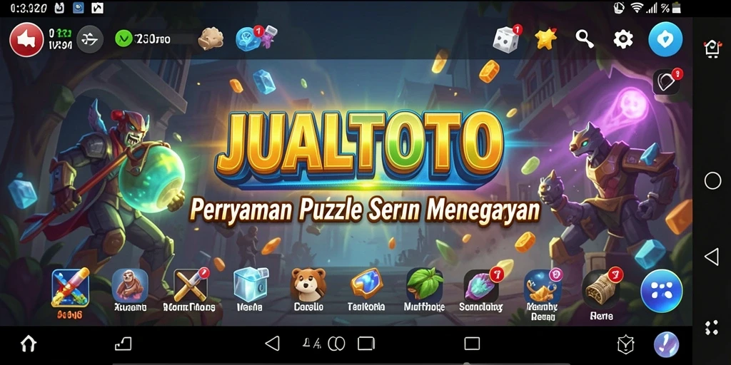 Tampilan gameplay menegangkan dan penuh tantangan di JUALTOTO.