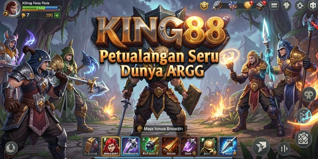 Gameplay seru KING88 dengan pertarungan dan petualangan menarik.