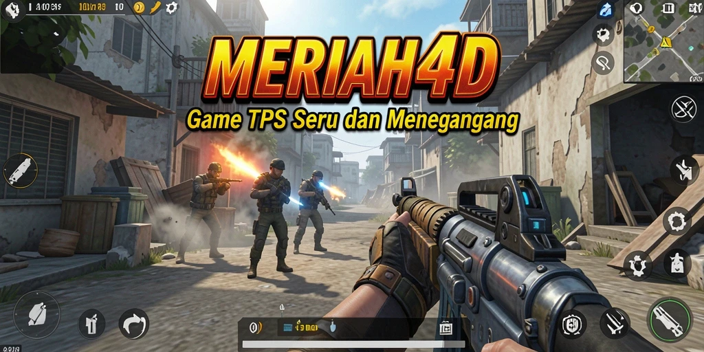 Tampilan gameplay mengesankan dari MERIAH4D dalam aksi TPS.