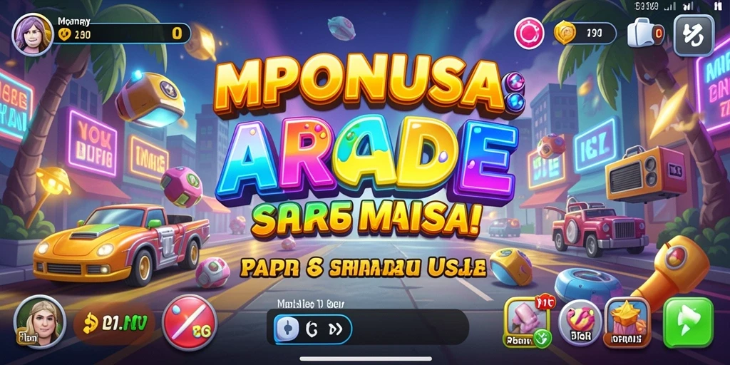 Tangkapan layar MPONUSA menampilkan aksi gameplay penuh warna dan seru.
