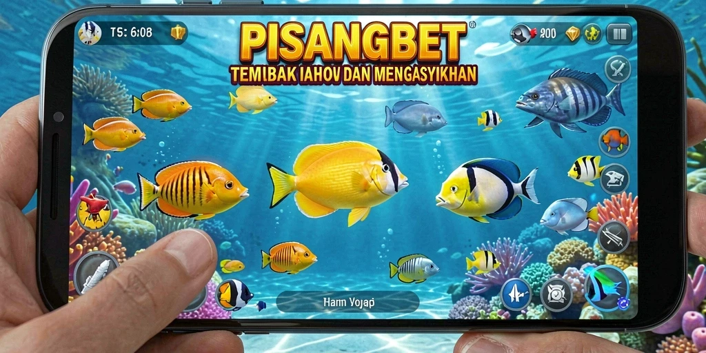 Tampilan gameplay PISANGBET yang seru saat menembak ikan.