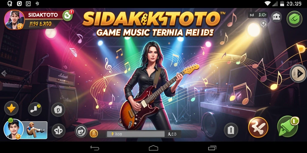 Gameplay SIDAKTOTO yang menampilkan berbagai tantangan musik.