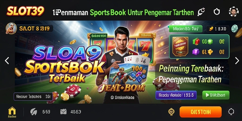 Tampilan gameplay Sportsbook yang menarik dan interaktif di SLOT39.