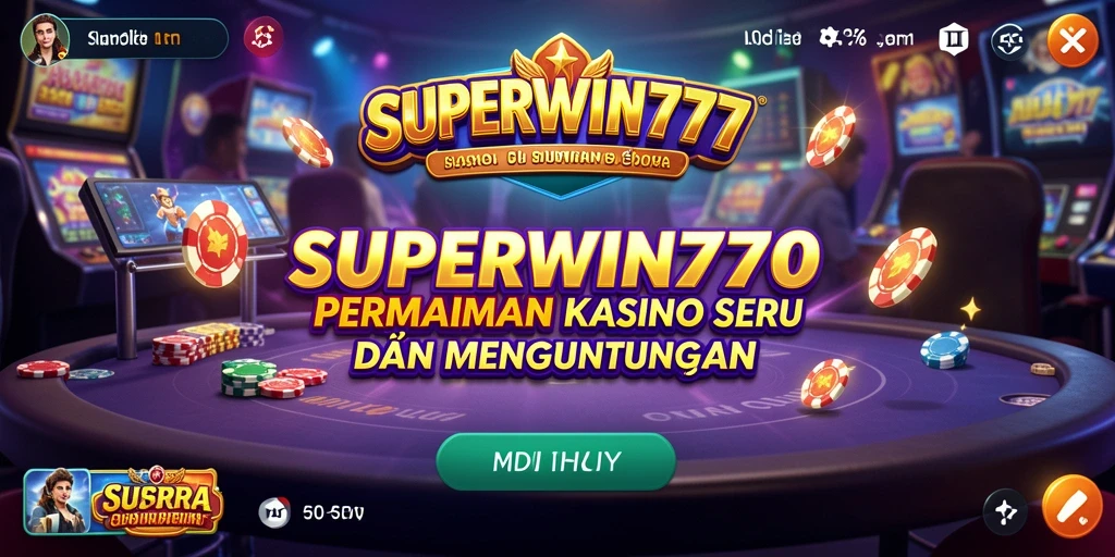 Tampilan gameplay SUPERWIN777 yang seru dan menantang.