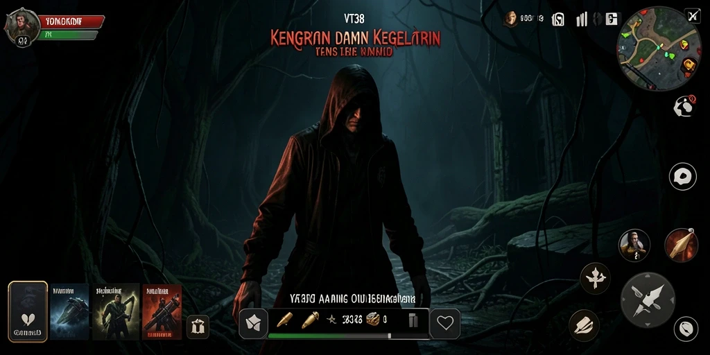 Tangkapan layar menampilkan pengalaman menegangkan dalam gameplay VT38.