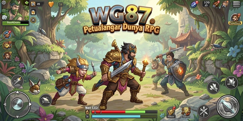 Gameplay WG87 menunjukkan pertarungan epik di dunia RPG.