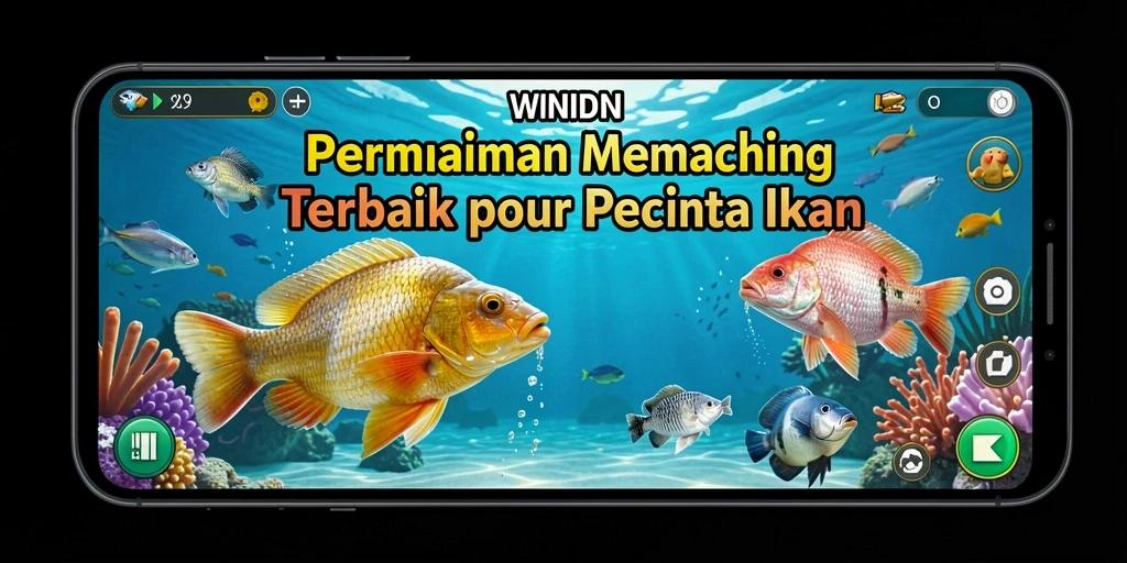 Screenshot menunjukkan gameplay mendebarkan dalam memancing.